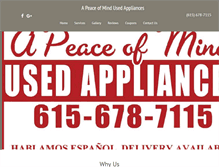 Tablet Screenshot of apeaceofmind.net
